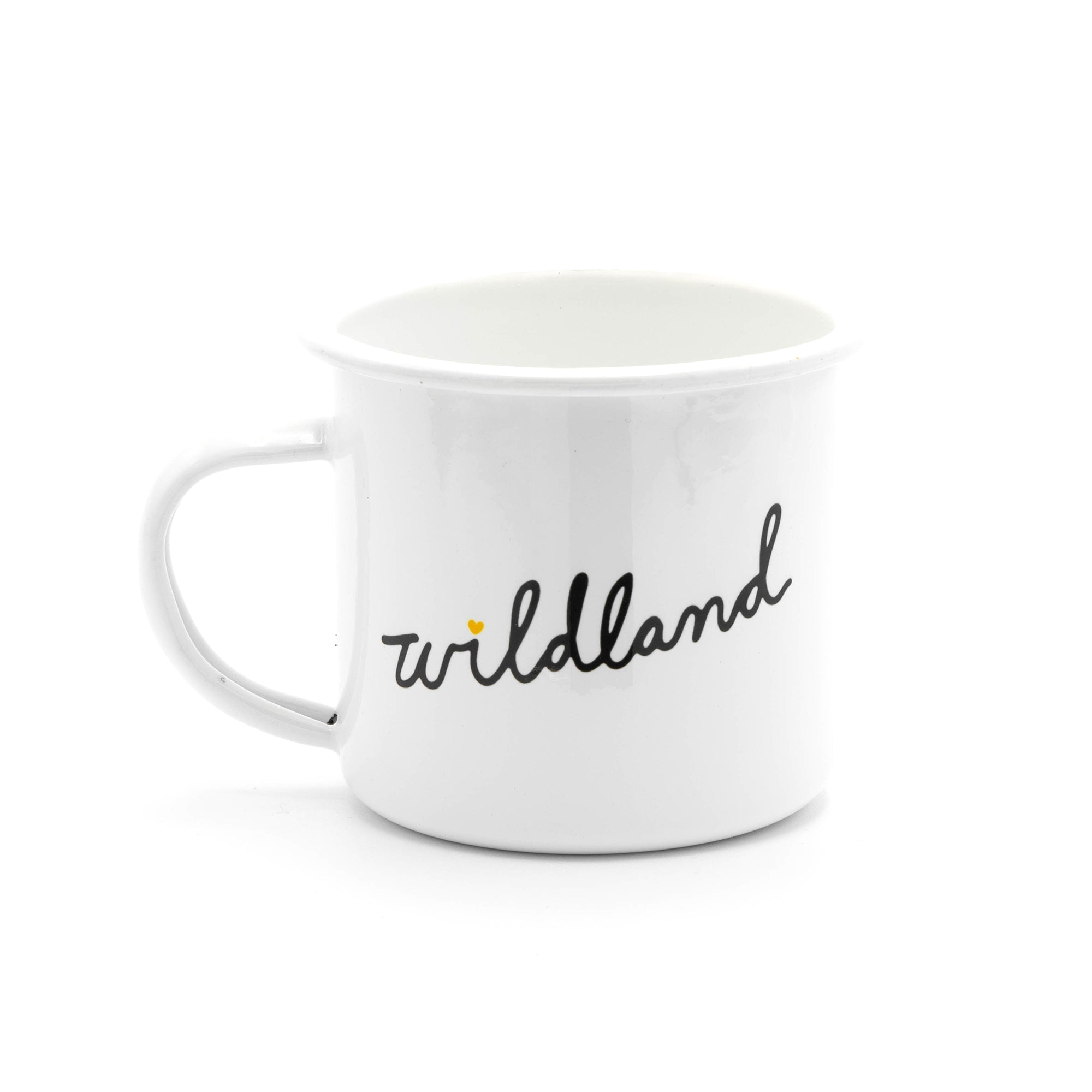 Cursive Enamel Camp Mug